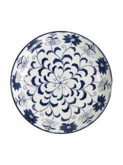 Lautaset & Kulhot<Tokyo Design Studio Botan-lautanen 21,5 cm BLUE/WHITE