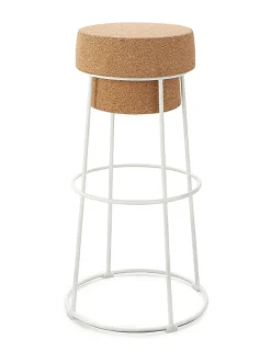 Domitalia Bouchon Baarijakkara 76cm valkoinen metallirunko^ Baari- & Viinitarvikkeet