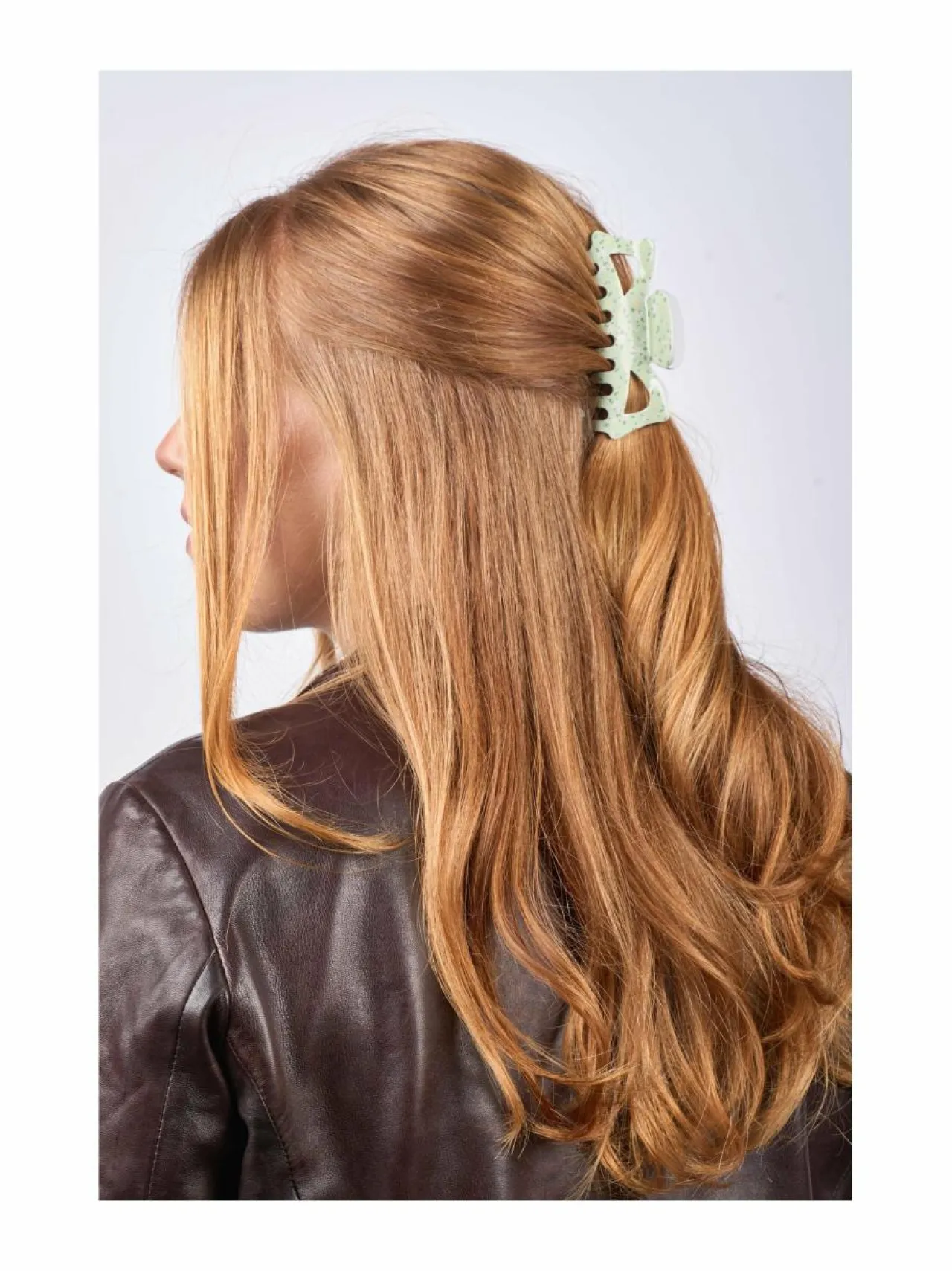 Hiustarvikkeet<Sui Ava Bow Flower Big -hiusklipsi GREEN