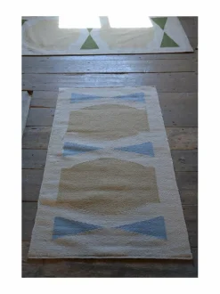 Matot<MUM'S Bowl Rug #4 Bowties -matto LIGHT BLUE