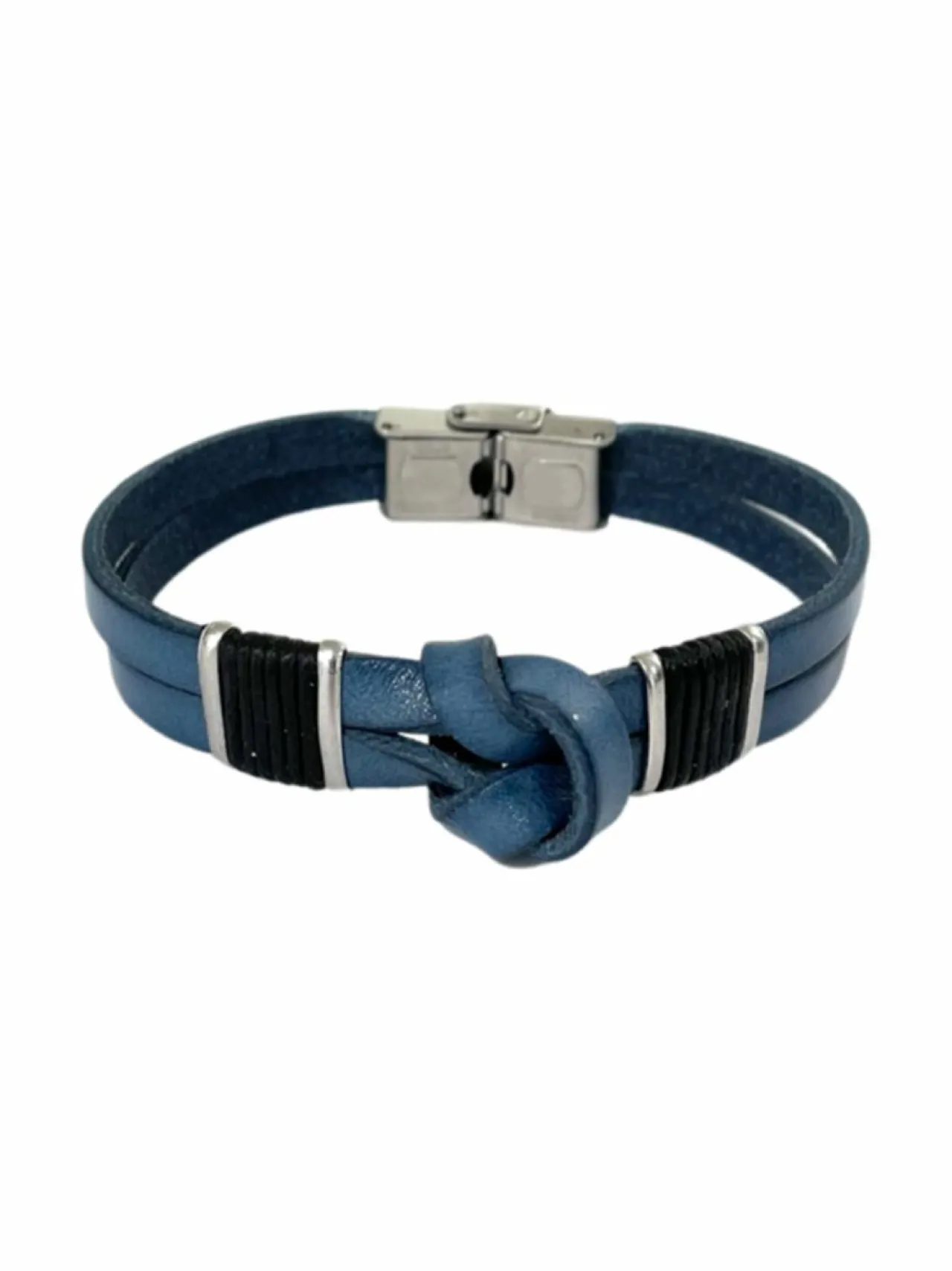 Korut<DFJ Collections Brace leather big knot blue SININEN