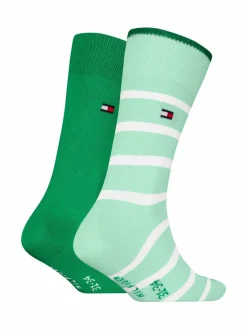 Sukat & Sukkahousut<Tommy Hilfiger Breton Stripe -sukat 2-pack 007 FADED GREEN