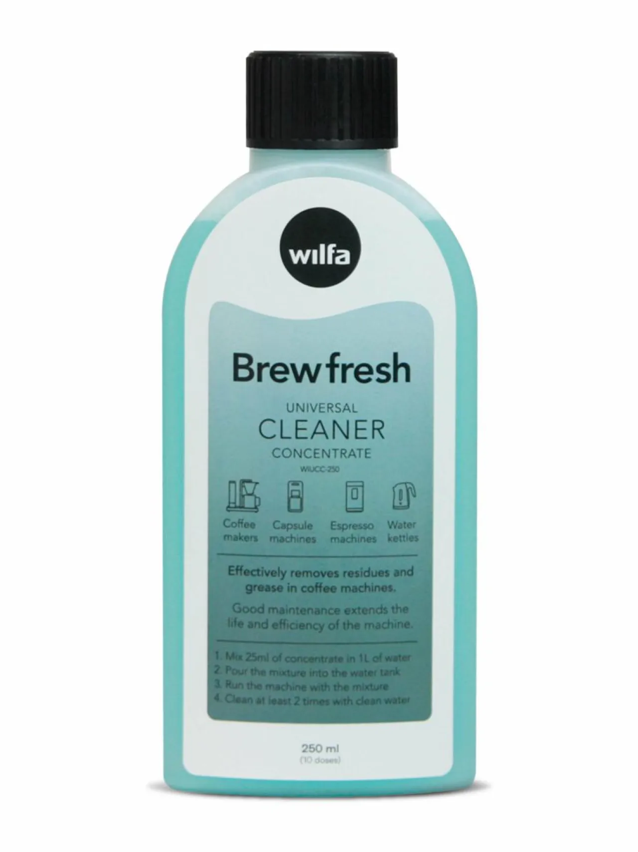 Wilfa Brewfresh Cleaning Aid -puhdistusneste 250 ml^ Kahvin- & Vedenkeittimet