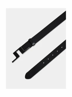 Vyöt<J.Lindeberg Bridge Chromefree -nahkavyö 3 cm 9999 BLACK