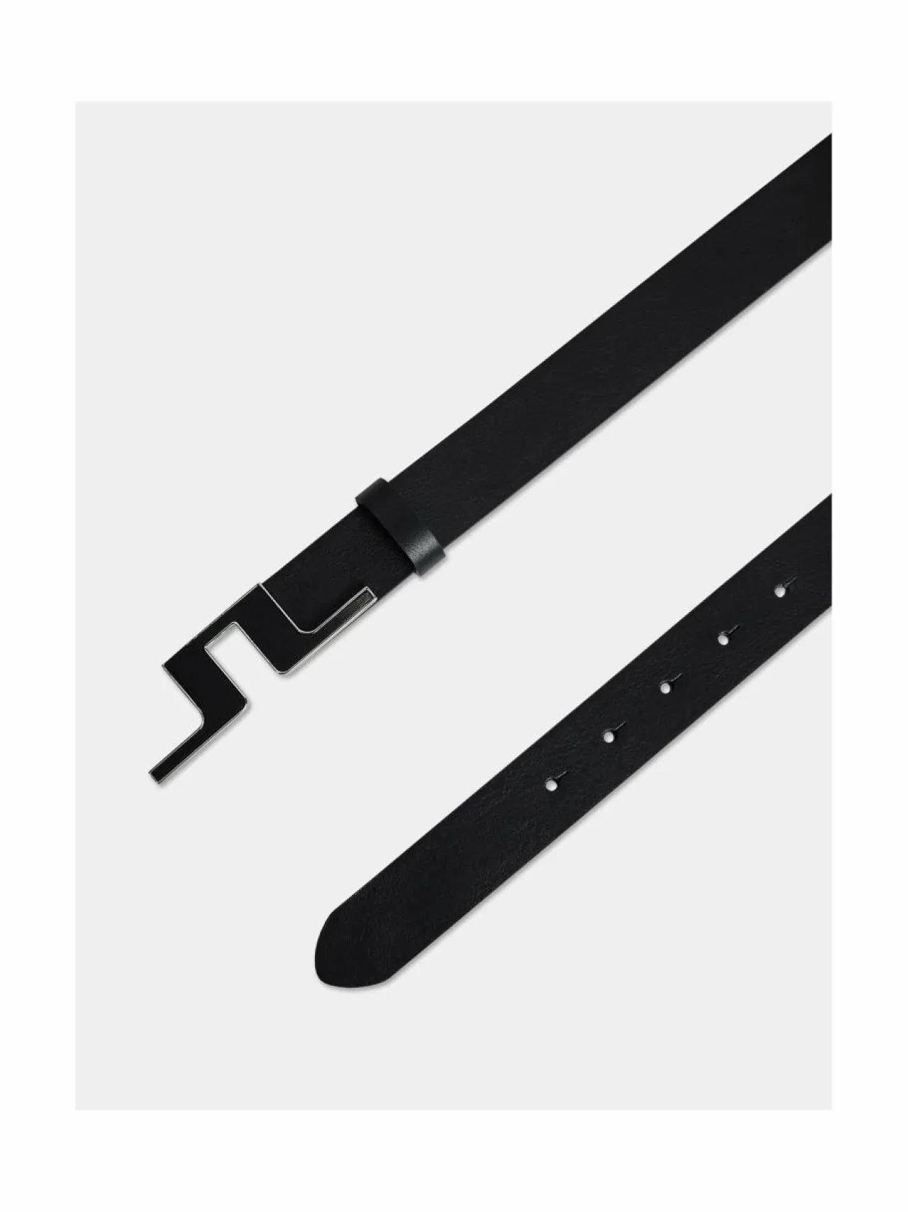Vyöt<J.Lindeberg Bridge Chromefree -nahkavyö 3 cm 9999 BLACK