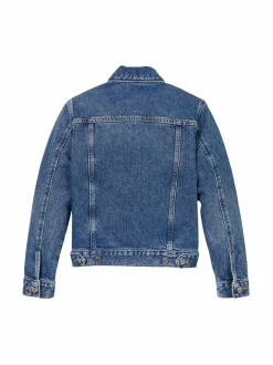 Ulkoiluvaatteet<Calvin Klein Kids Bright Trucker -farkkutakki 1A4 BRIGHT MID BLUE
