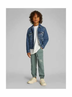 Ulkoiluvaatteet<Calvin Klein Kids Bright Trucker -farkkutakki 1A4 BRIGHT MID BLUE