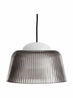 Kattovalaisimet<HAY Brim-riippuvalaisin 24,5 cm SMOKED GREY GLASS