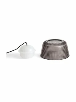 Kattovalaisimet<HAY Brim-riippuvalaisin 24,5 cm SMOKED GREY GLASS