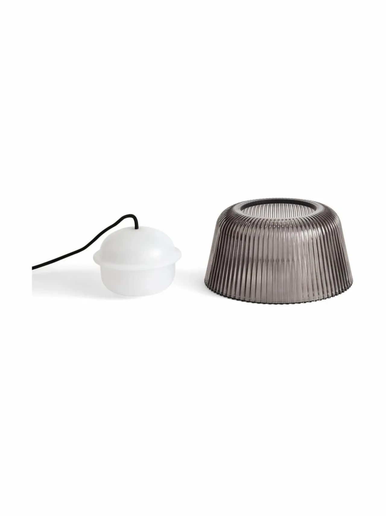 Kattovalaisimet<HAY Brim-riippuvalaisin 24,5 cm SMOKED GREY GLASS