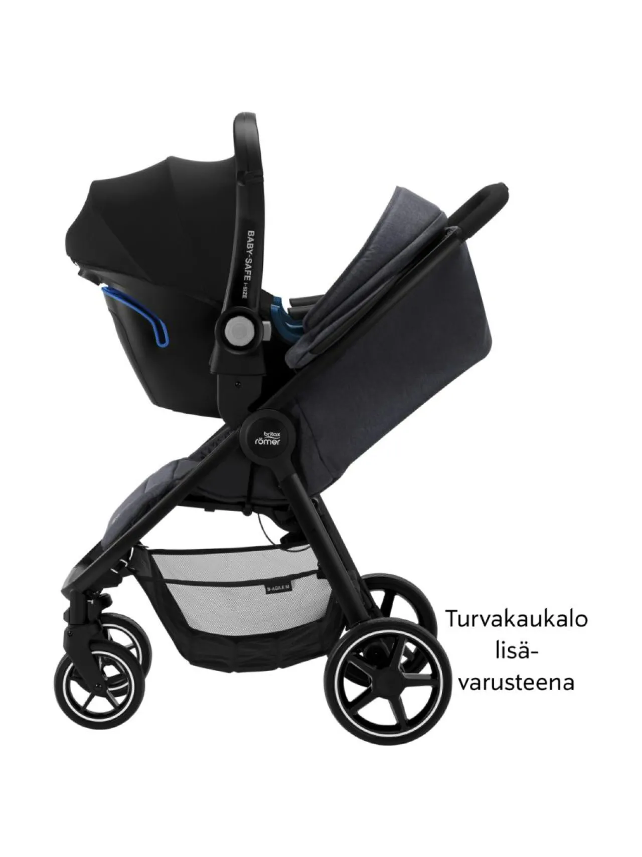 Turvaistuimet<Britax B-Agile M Click & Go adapterit