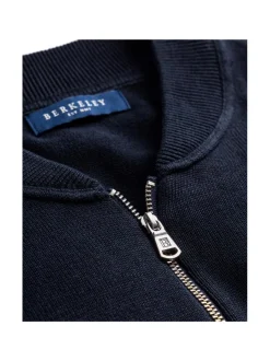 Neuleet<Berkeley Brockton Cotton Fullzip -neuletakki NAVY