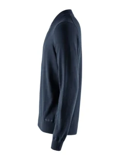 Neuleet<Berkeley Brockton Cotton Fullzip -neuletakki NAVY