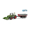 FENDT BRUDER Vario 211 etukuormaajalla ja kippiperäkärryllä^ Autot Ja Muut Ajoneuvot
