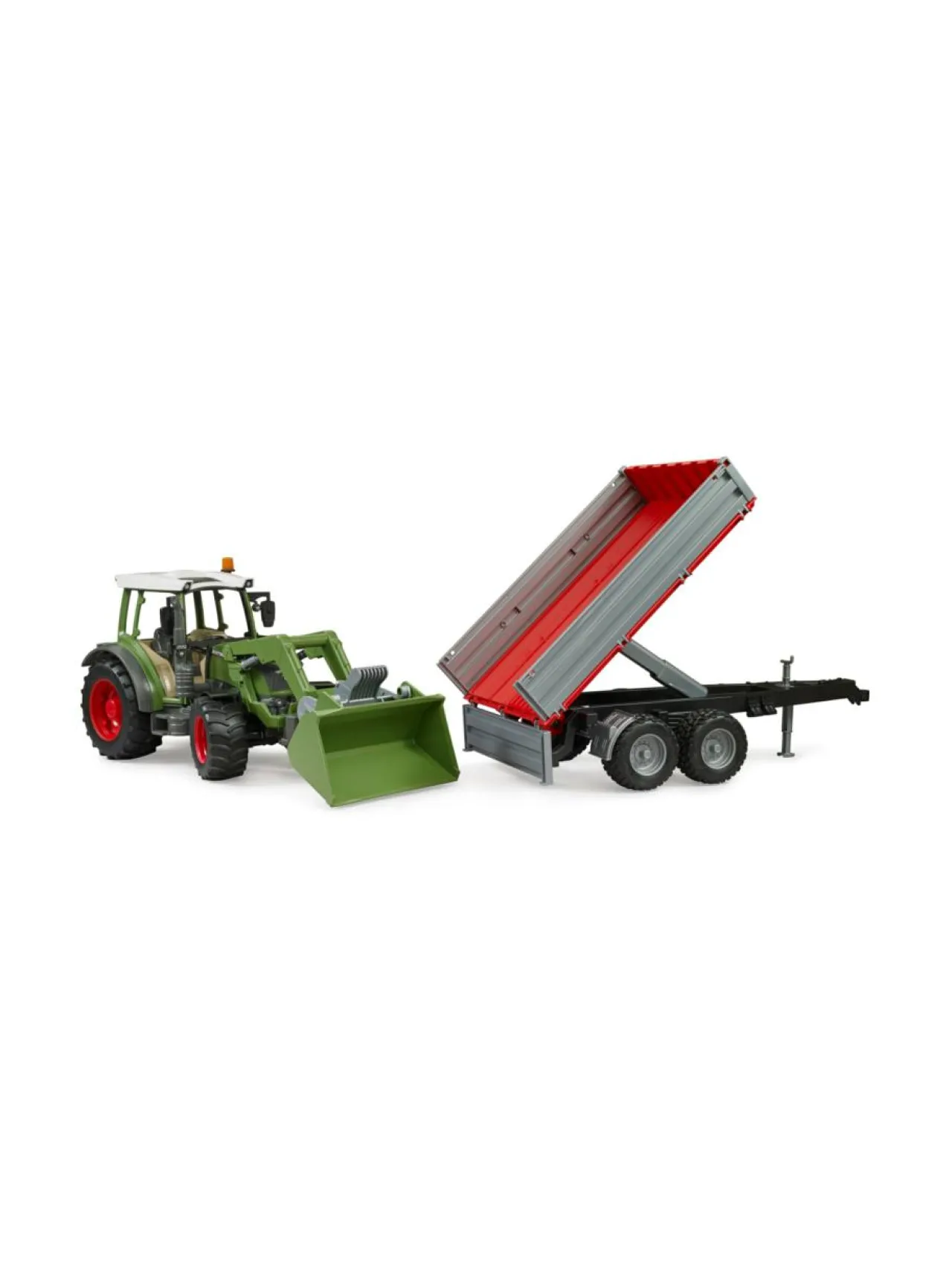FENDT BRUDER Vario 211 etukuormaajalla ja kippiperäkärryllä^ Autot Ja Muut Ajoneuvot