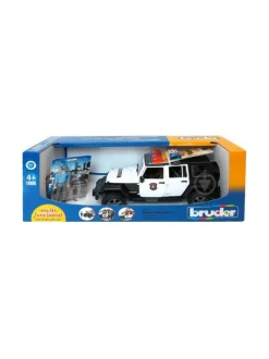 BRUDER Jeep Wrangler Unlimited Rubicon -poliisiauto, 1:16^ Autot Ja Muut Ajoneuvot
