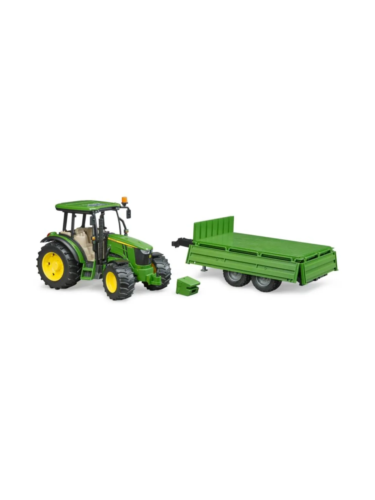 BRUDER John Deere 5115M -traktori kippiperävaunulla, 1:16^ Autot Ja Muut Ajoneuvot