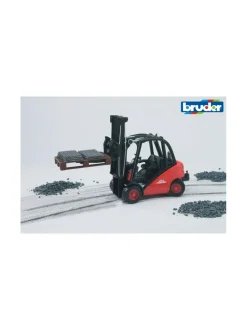 BRUDER Linde H30D -trukki ja 2 lastauslavaa, 1:16^ Autot Ja Muut Ajoneuvot