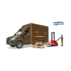 Autot Ja Muut Ajoneuvot<MERCEDES-BENZ BRUDER MB Sprinter UPS lisälaitteilla+työmies