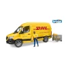 BRUDER Mercedes-Benz Spirinter DHL ja kuljettaja, 1:16^ Autot Ja Muut Ajoneuvot