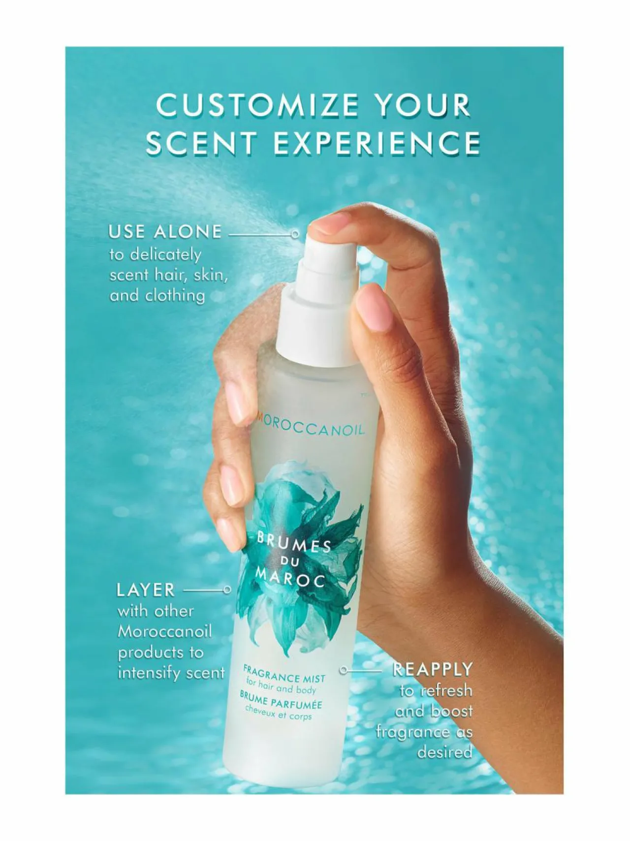 Moroccanoil Brumes du Maroc -hius- ja vartalosuihke 100 ml^ Muotoilu & Viimeistely