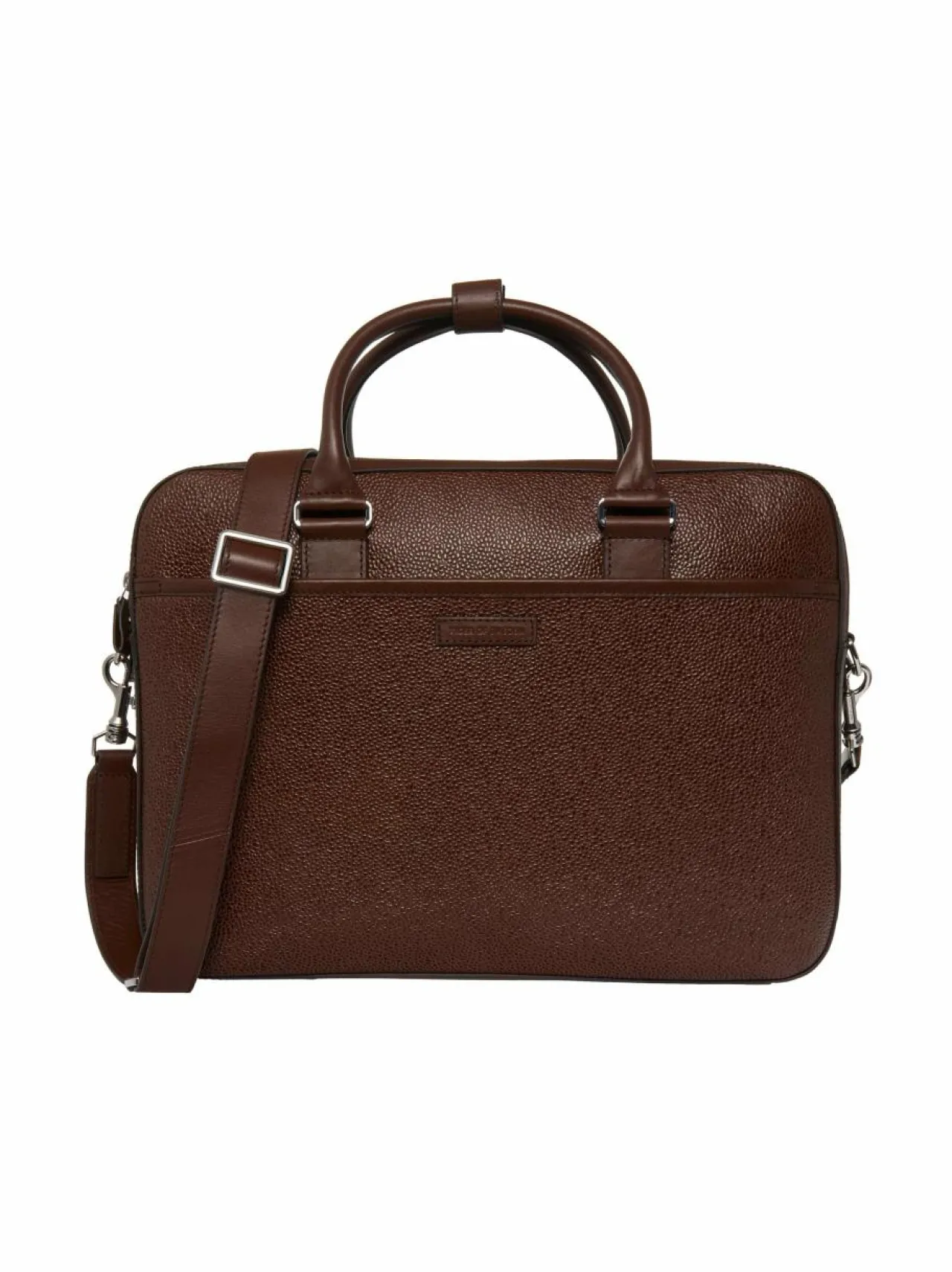 Laukut<Tiger of Sweden Burin-nahkalaukku 10N DARK BROWN