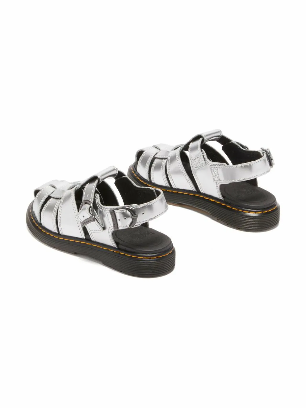 Sandaalit<Dr. Martens Caarys J Patent Lamper -nahkasandaalit SILVER METALLIC