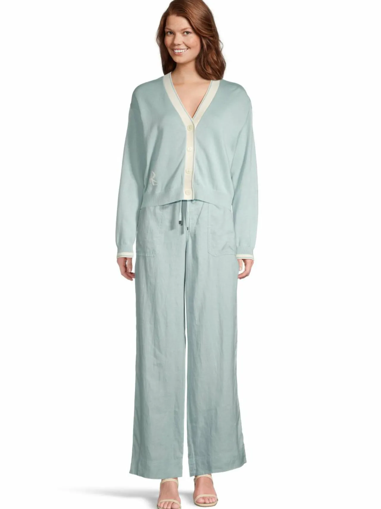Neuleet<Lauren Ralph Lauren Cadina-neuletakki AQUA PEARL/MASCARPONE CREAM