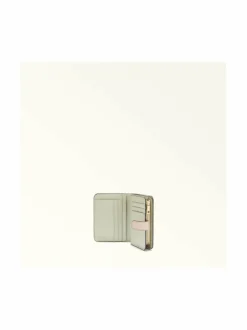 Lompakot & Kotelot<Furla Camelia S Compact -nahkalompakko 4057S AZALEA+LIGHT SALVIA INT.