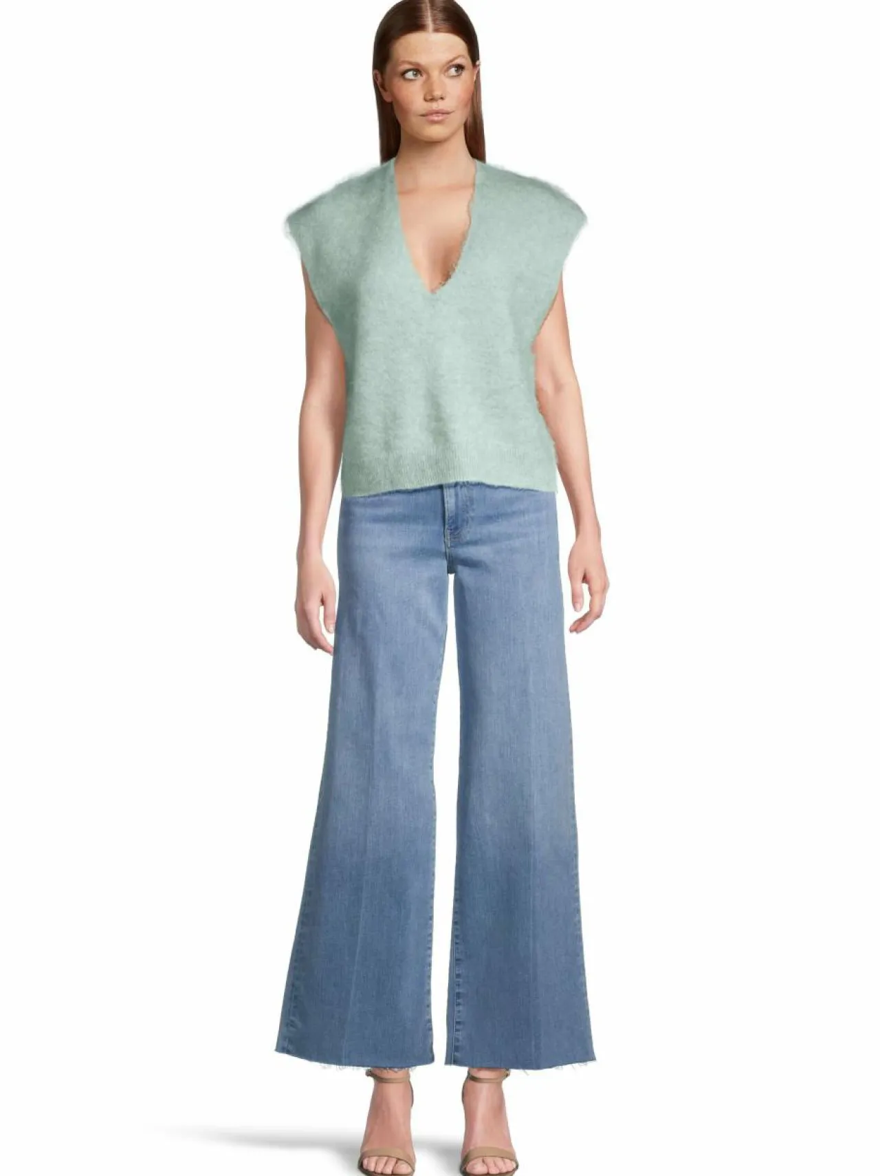 Neuleet<SECOND FEMALE Camryn-neuleliivi 4105 SLATE GREEN