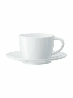 Kahvin- & Vedenkeittimet<Jura Cappuccino- kahvikuppi ja aluslautanen 2 kpl WHITE