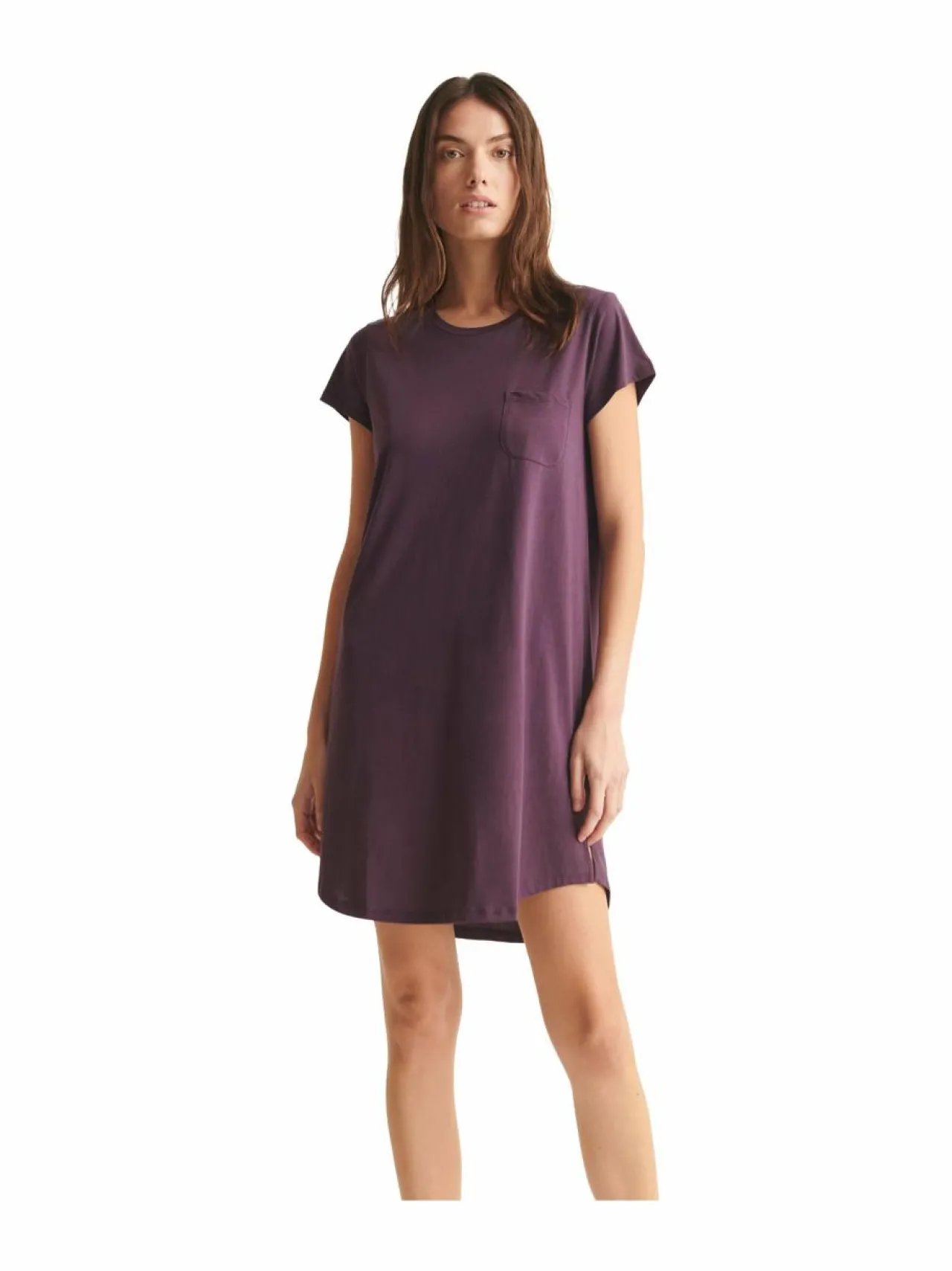 Yö- & Oloasut<Skin Carissa Pima -puuvillayöpaita PLU PLUM