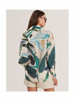 Paidat & Puserot<Ted Baker London Carlova Oversized -printtipaita NUDE PINK
