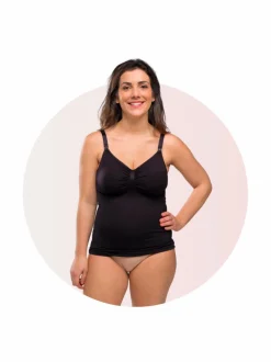 Carriwell Nursing Top with Shapewear imetystoppi - musta^ Äitiysvaatteet