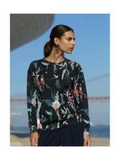 Paidat, Hupparit & Colleget<Nakoa Casual Chic Print Shirt, BLUEBIRD