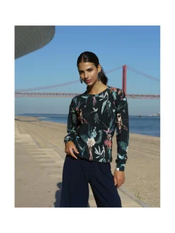 Paidat, Hupparit & Colleget<Nakoa Casual Chic Print Shirt, BLUEBIRD