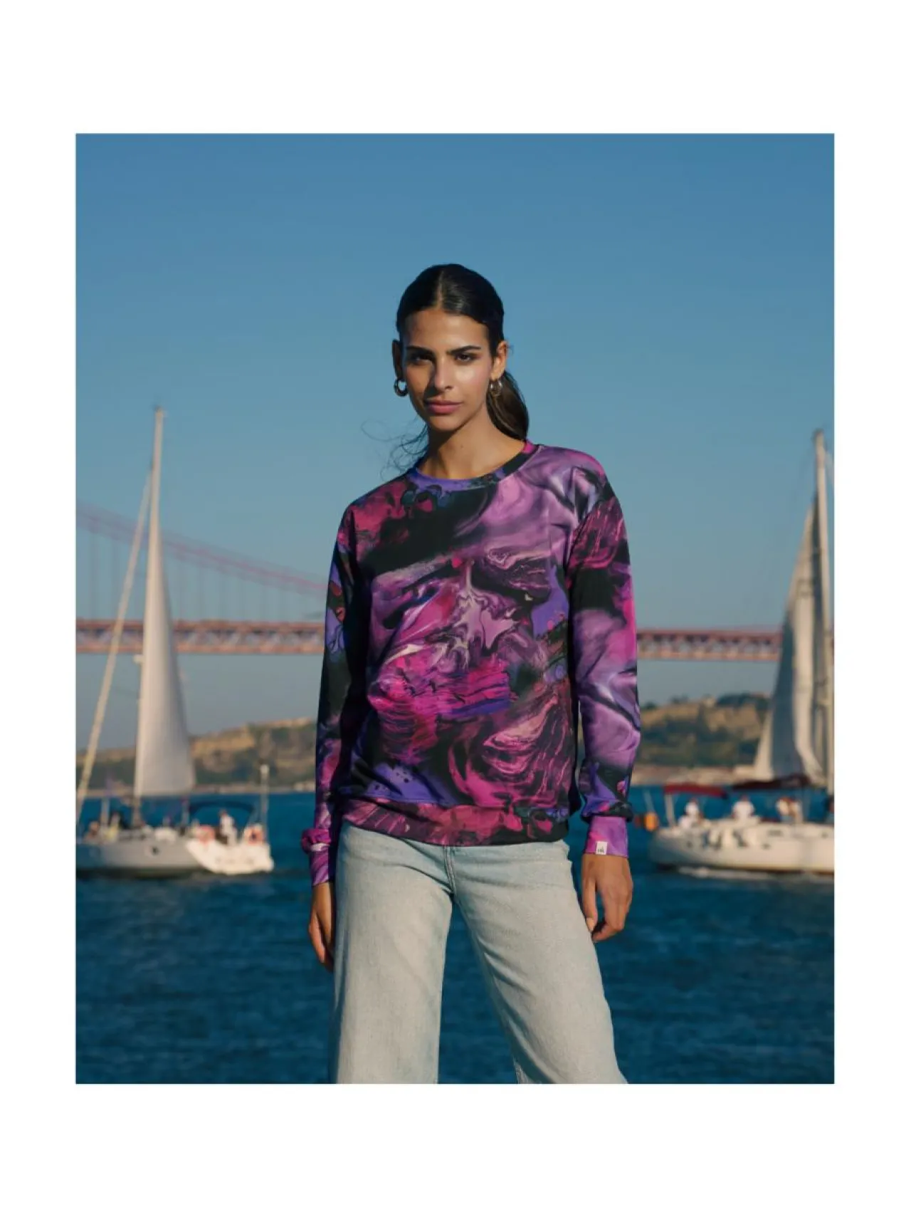 Paidat, Hupparit & Colleget<Nakoa Casual Chic Print Shirt, MARBLE