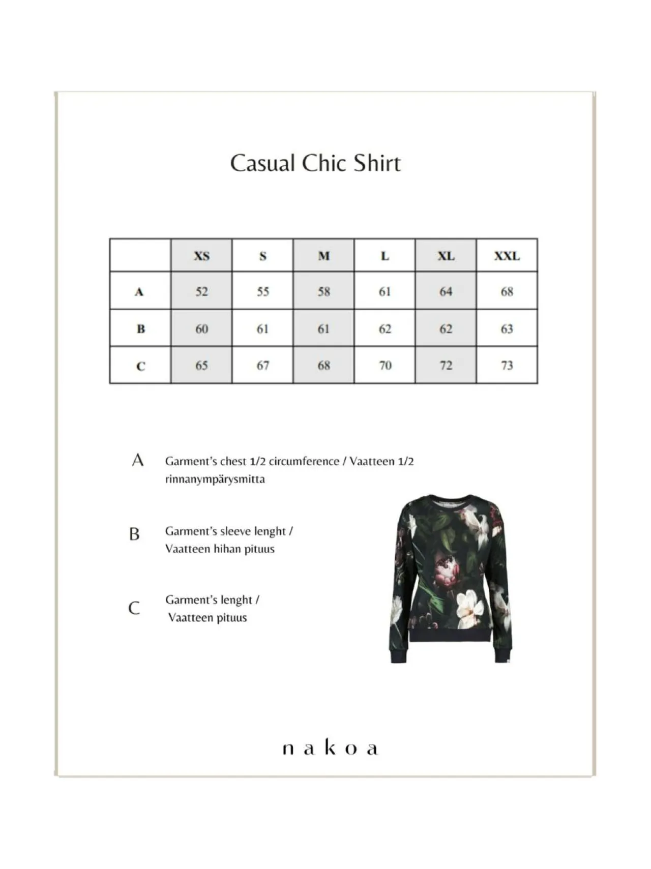 Nakoa Casual Chic Print Shirt,^ Paidat, Hupparit & Colleget