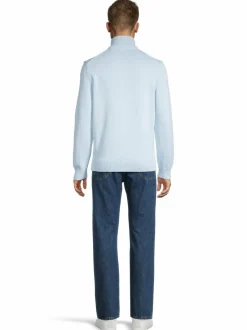 Neuleet<GANT Casual Halfzip -puuvillaneule 457 FRESH BLUE