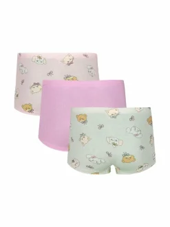 Alusvaatteet<Lindex Cat With Bow -bokserialushousut 3 pack 683 DUSTY PINK