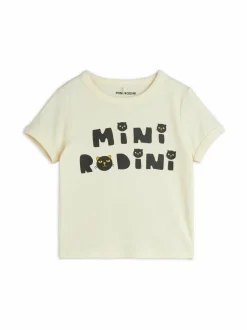 T-Paidat|T-Paidat<Mini Rodini Cats-luomupuuvillapaita 611 OFFWHITE