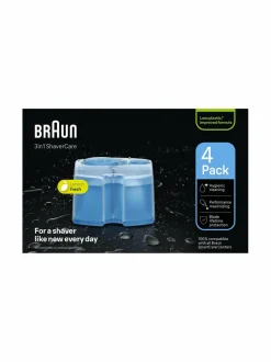 Ihokarvanpoisto<Braun CCR4 ShaverCare Clean&Renew -puhdistuskasetti 4 kpl BRIGHT
