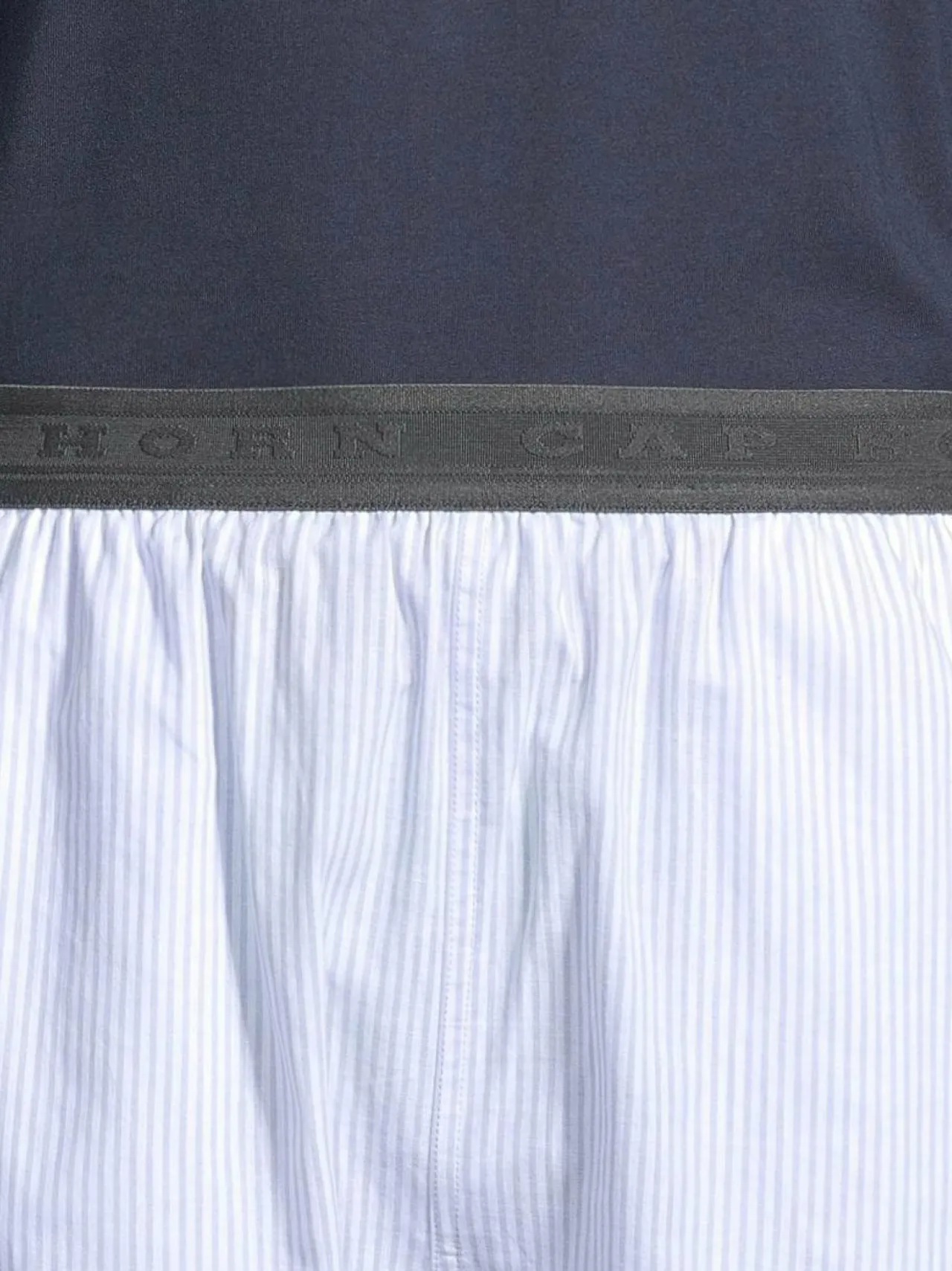 Pyjamat & Kylpytakit<Cap Horn loungewear Charles -pyjamapaita ja -shortsit LT. BLUE-WHITESTRIPE, NAVY SHIRT