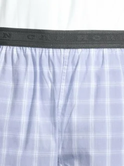 Pyjamat & Kylpytakit<Cap Horn loungewear Charles -pyjamapaita ja -shortsit WHITE-LT. BLUE CHECK, WHITE SHIRT