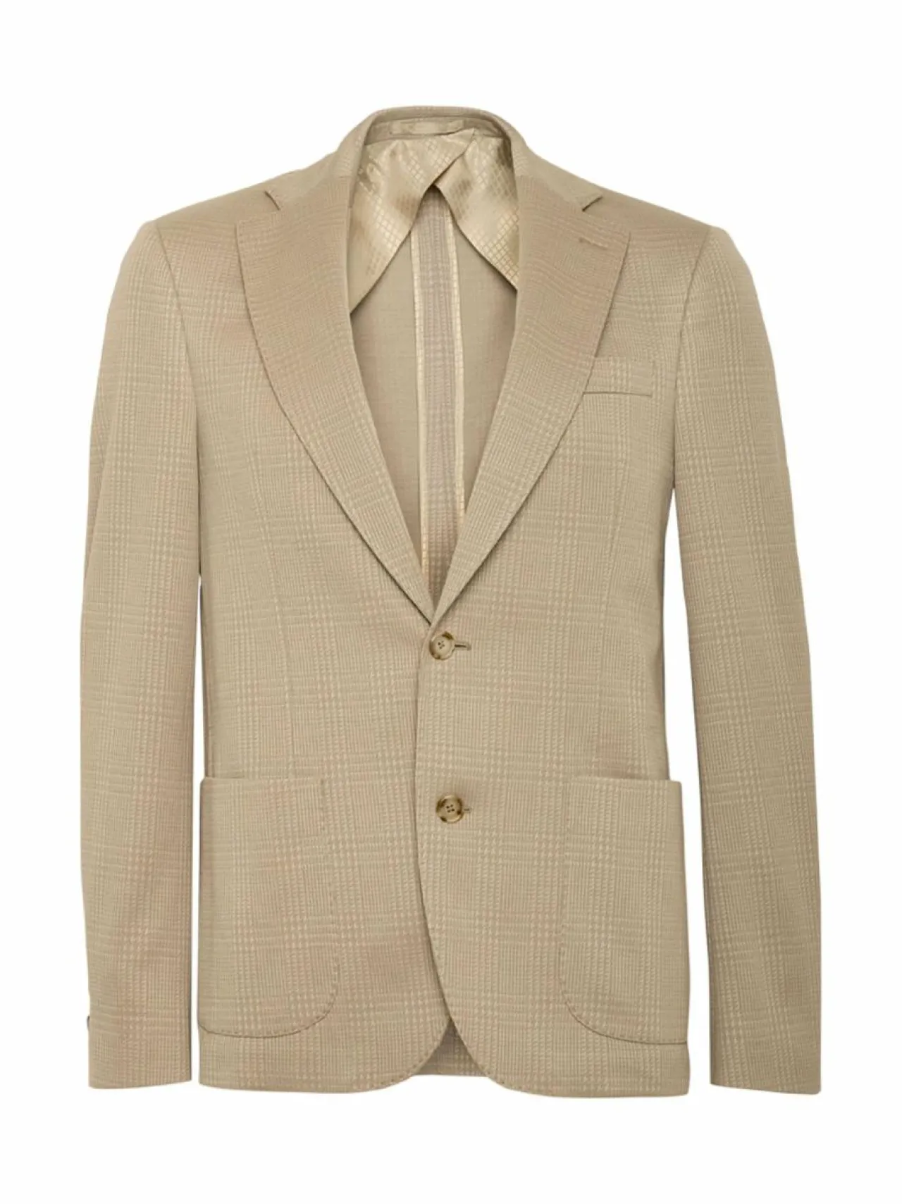 Bleiserit<SAND Copenhagen Check Pre Star Easy -bleiseri 230 CAMEL
