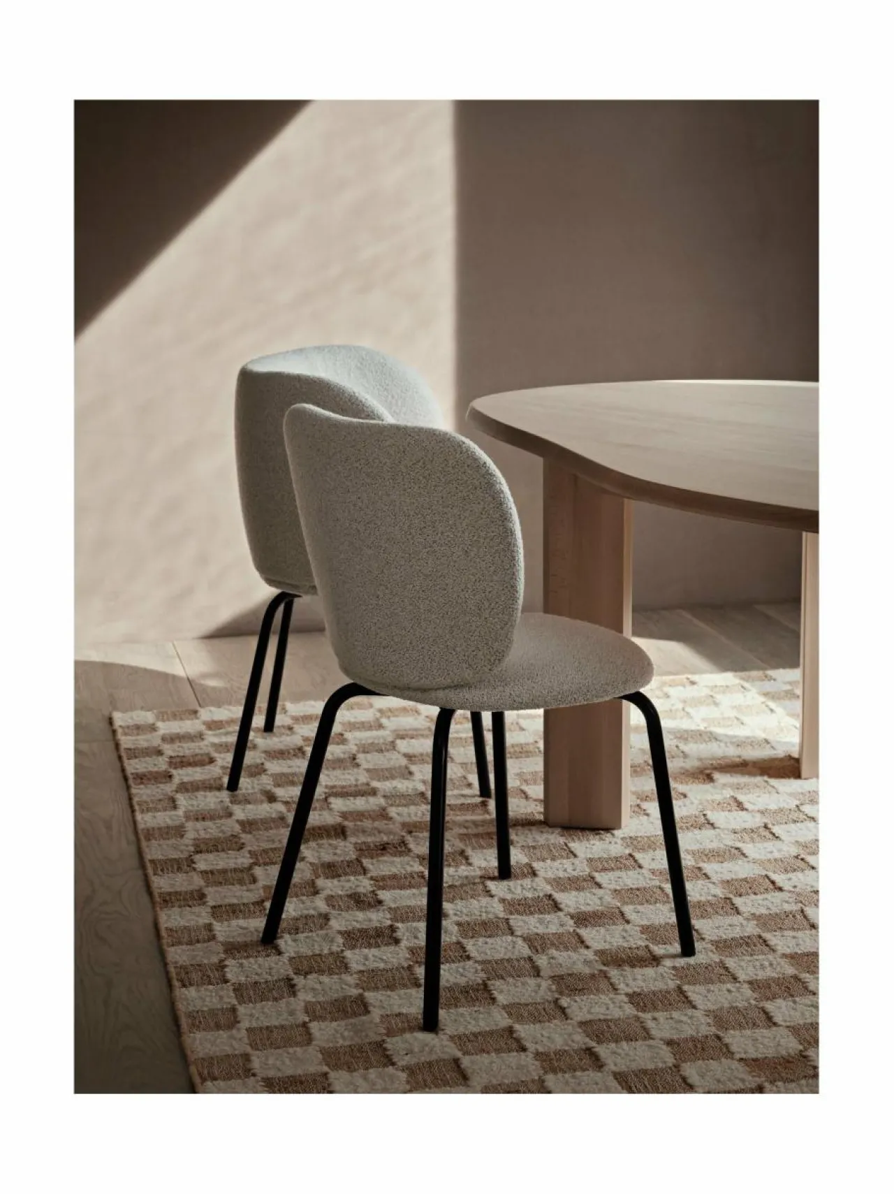 Matot<Ferm Living Check Wool Jute -matto 200 x 300 cm OFF-WHITE/NATURAL