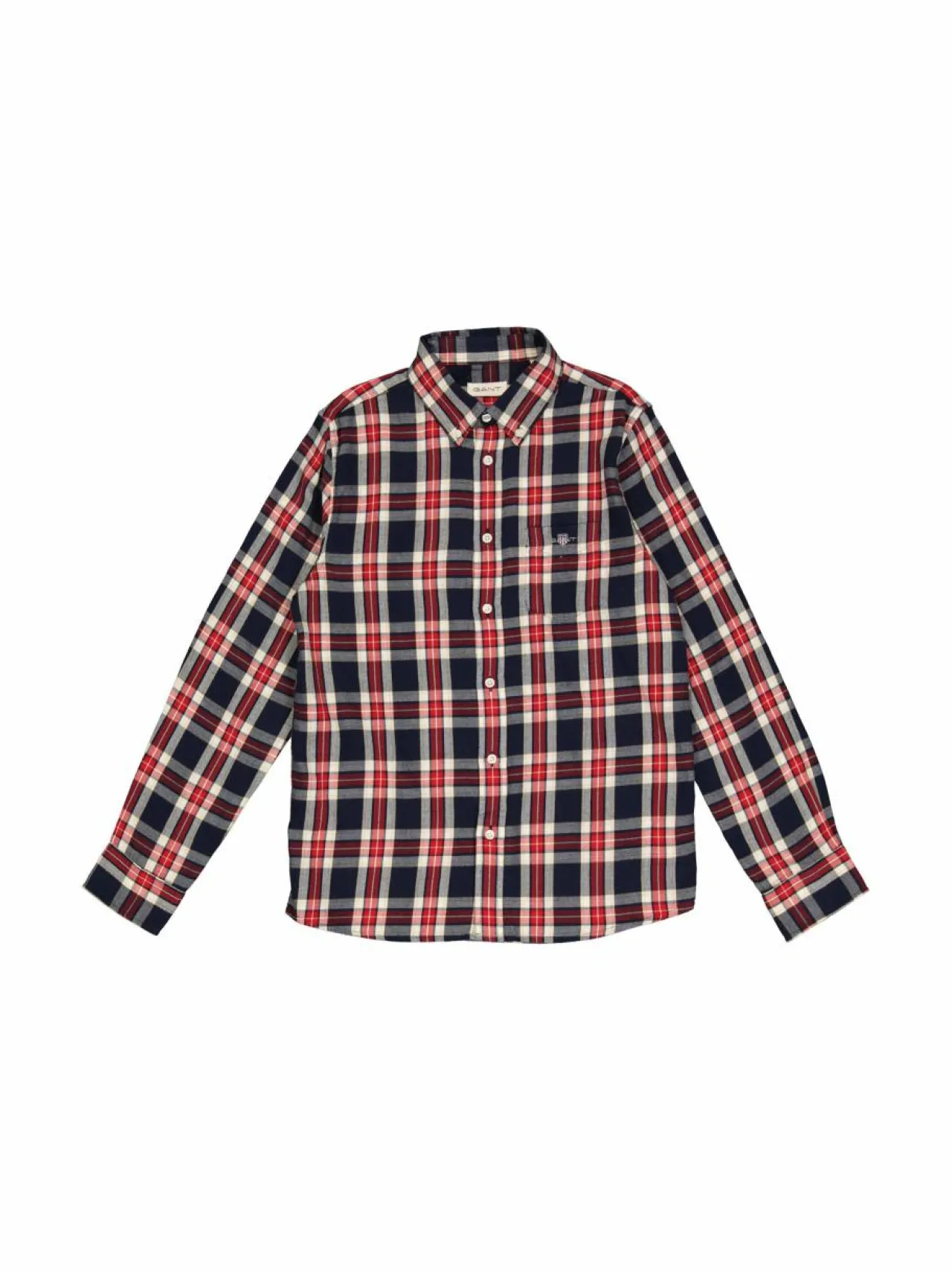 Paidat<GANT Checked Flannel -kauluspaita 433 EVENING BLUE