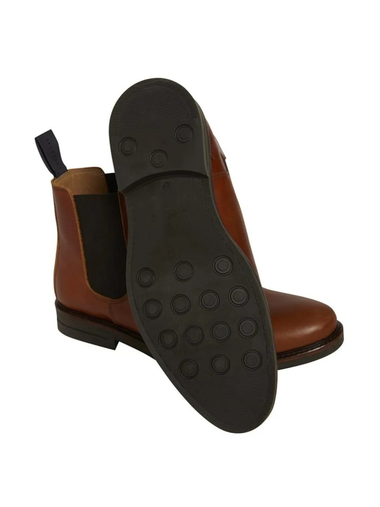 Nilkkurit<Berkeley Chelsea Leather Boots -nahkanilkkurit KONJAKINRUSKEA