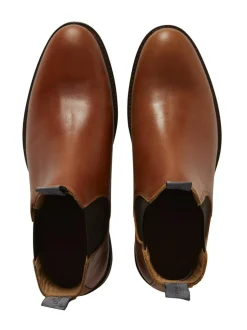 Nilkkurit<Berkeley Chelsea Leather Boots -nahkanilkkurit KONJAKINRUSKEA