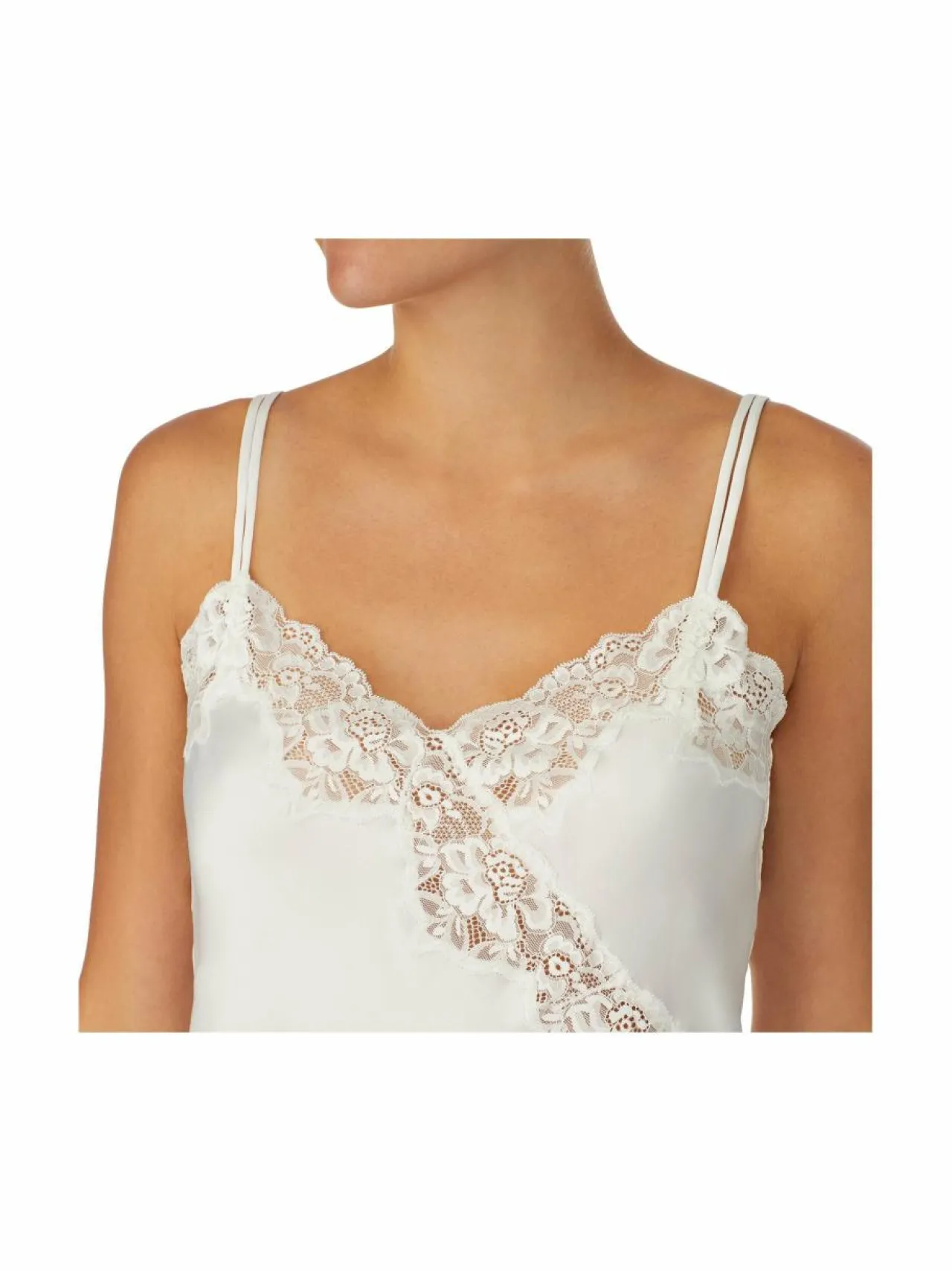 Yö- & Oloasut<Lauren Ralph Lauren Chemise Core -yöpaita 270 IVORY